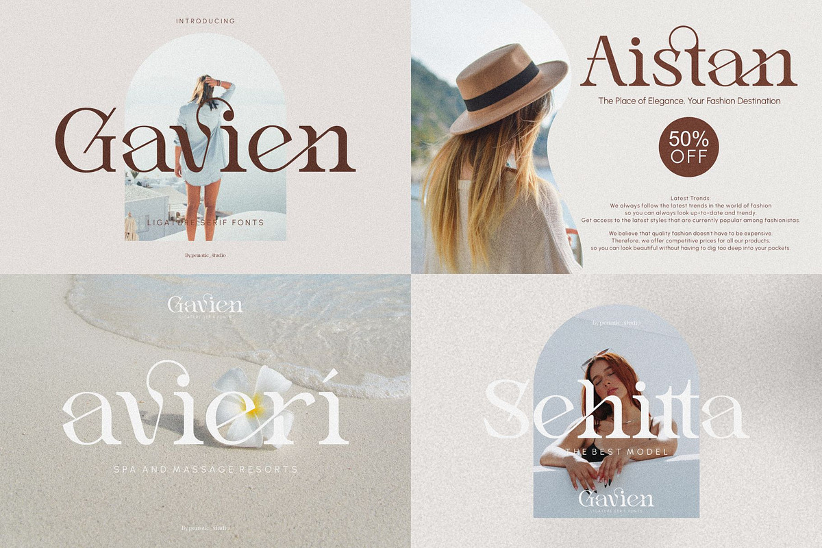 UNIQUE Serif Font Bundle, a Serif Font by Penatic Studio (Photo 4 of 13)