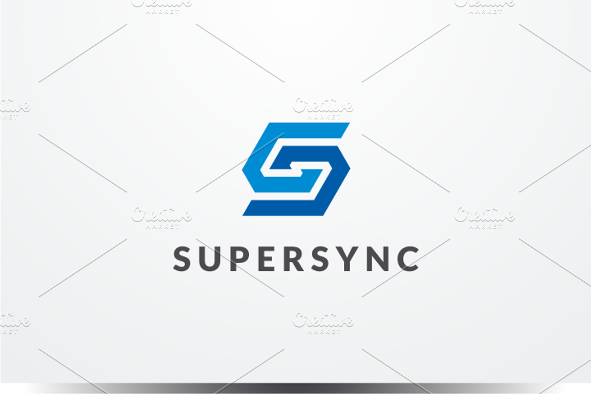 Super Sync - Letter S SS Logo Design, a Branding & Logo Template by yopie