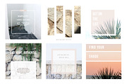 Desert Instagram Pack 12 layouts, a Social Media Template by Aloha Philly (Thumbnail 2 of 4)