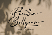 Flentha Bellyora Casual Script Font, a Script Font by Denustudios (Thumbnail 1 of 13)