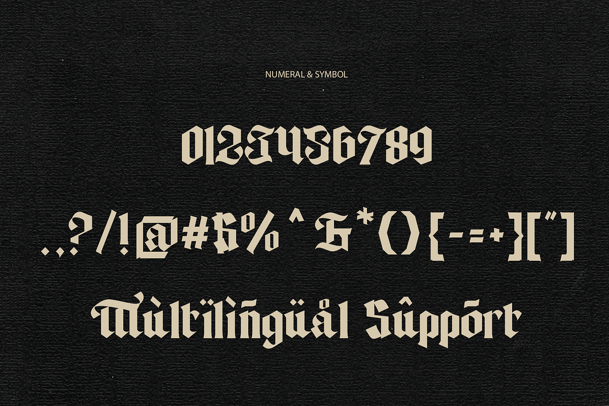 The Ancienthy - Modern Blackletter, a Blackletter Font by Pinakiaa Studios (Photo 4 of 9)