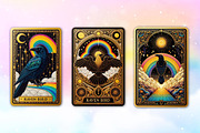 Raven Bird Tarot Card Sublimation, a Work Illustration by Dream Creation (Thumbnail 2 of 4)