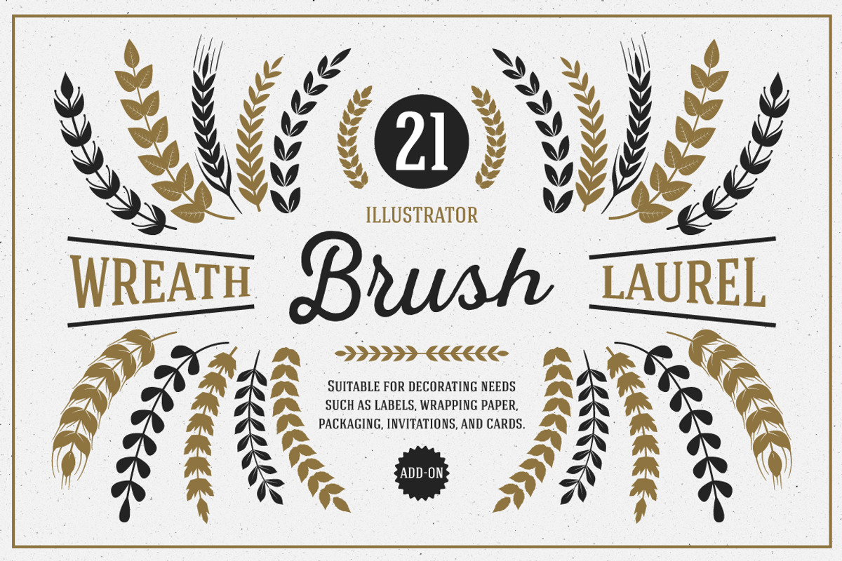Wreath & Laurel Brush Vol. 1