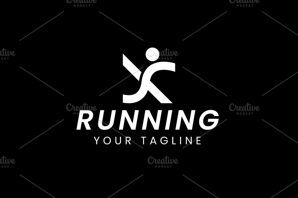 running logo illustration, a Branding & Logo Template by Dyn Studio
