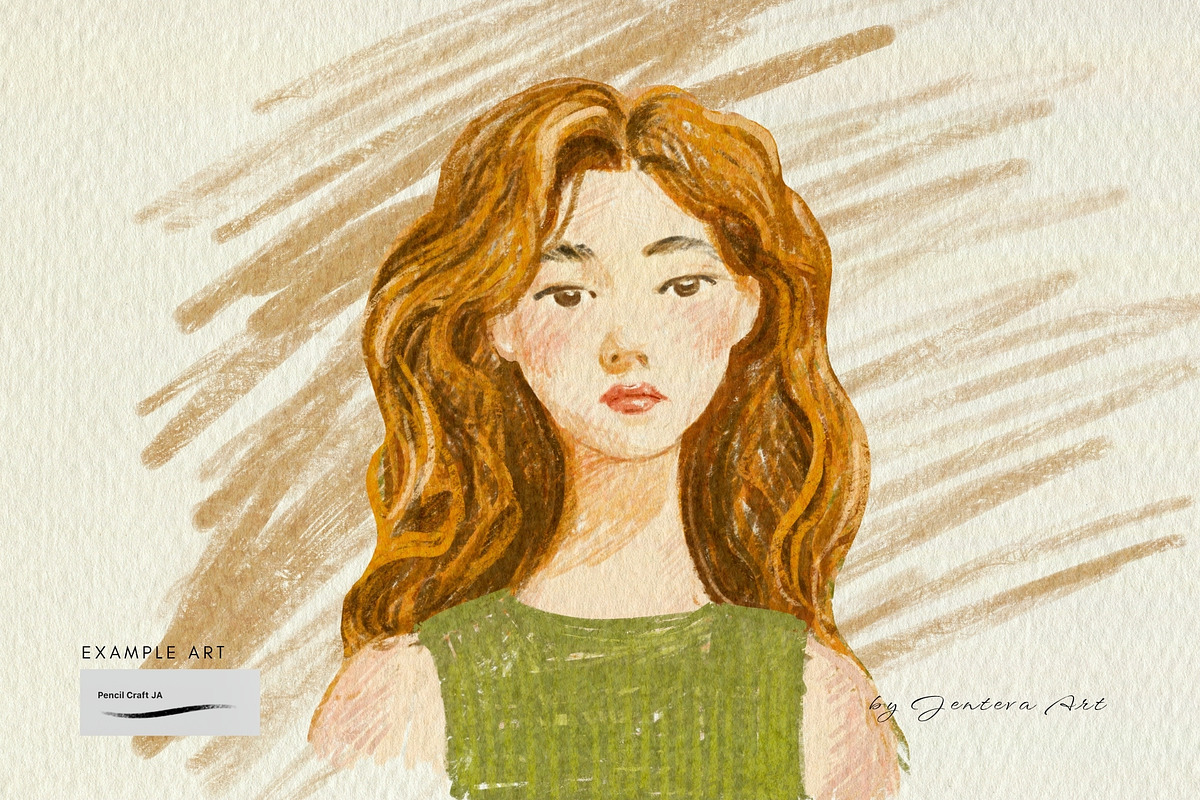 15 Procreate Color Pencils Brush Set, a Brush Add-On by Jenteva Art (Photo 12 of 16)