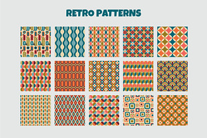 MID CENTURY Modern Seamless Patterns