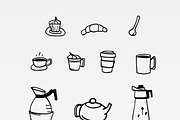 Doodled Coffee Icons, a Food Illustration by Hello Brio (Thumbnail 5 of 5)