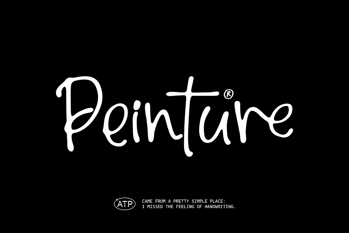 Peinture - Handwritten Script Font, a Script Font by Typeparties (Photo 2 of 9)