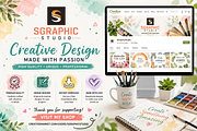 American Skull Watercolor Clipart, a Seasonal Illustration by S Graphic Studio (Thumbnail 4 of 4)