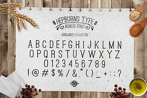 Hazelnut Typeface Bonus Extras