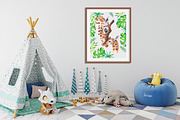 Giraffe love - watercolor set, an Illustration by Beauty Drops (Thumbnail 4 of 7)