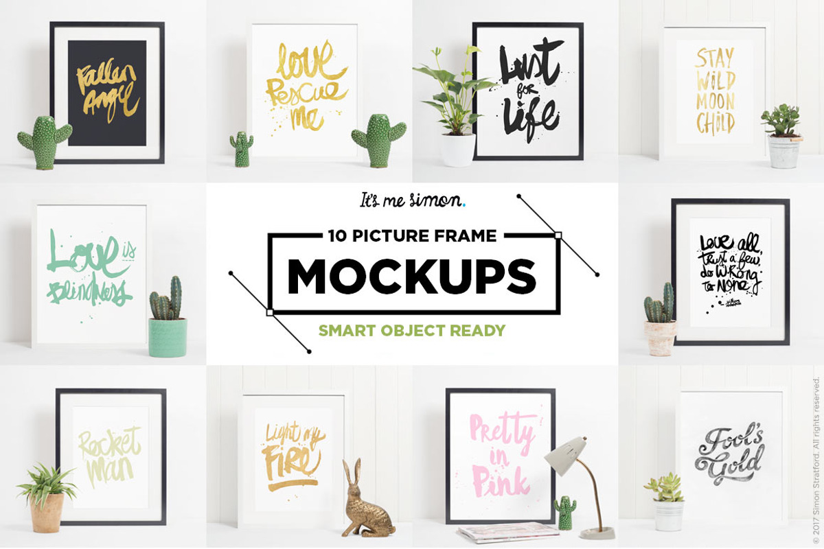 Frame mockup, a Print Template by Itsmesimon (Photo 1 of 7)