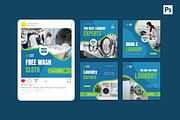 Laundry Service Instagram Post, a Social Media Template by CavenArt (Thumbnail 4 of 5)