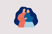 Friends and Family Support, a Healthcare Illustration by Mary Long (Thumbnail 2 of 5)
