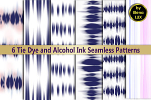 Tie Dye Seamless Set, a Pattern Graphic by Elena Lux