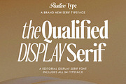 The Qualified Family (54 Fonts), a Serif Font by Positive TypeFoundry (Thumbnail 1 of 15)