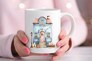 Whimsical Spring House Clipart, an Illustration by Black Bird Studio (Thumbnail 6 of 7)