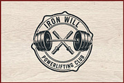 10 Vintage Gym Fitness Badge Logo, a Sport Illustration by Artivon (Thumbnail 4 of 11)