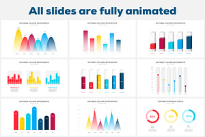 Excel Charts PowerPoint Infographic