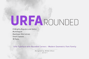 Urfa Rounded, a Sans Serif Font by Ahmet Altun