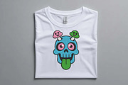 Psychedelic Skull Mushroom Design, a Decorative Illustration by Purpose Ekbal (Thumbnail 2 of 3)