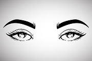 Girl's Eyes Silhouette art, an Object Graphic by Ghagra (Thumbnail 1 of 4)