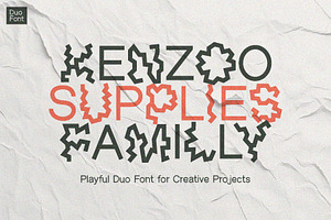 Kenzoo Supplies Playful Duo Font