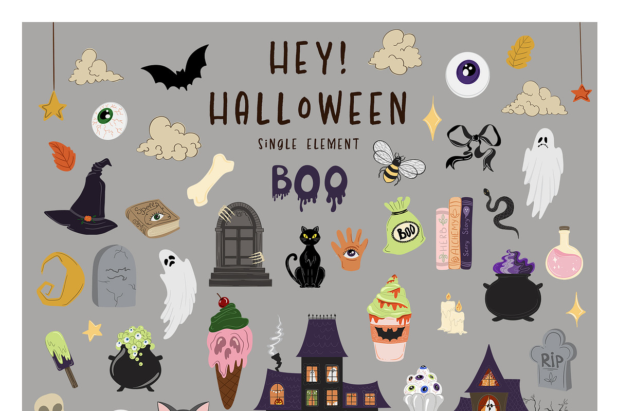Hey! Halloween. Funny art, an Object Graphic by ma_i_vi (Photo 5 of 9)