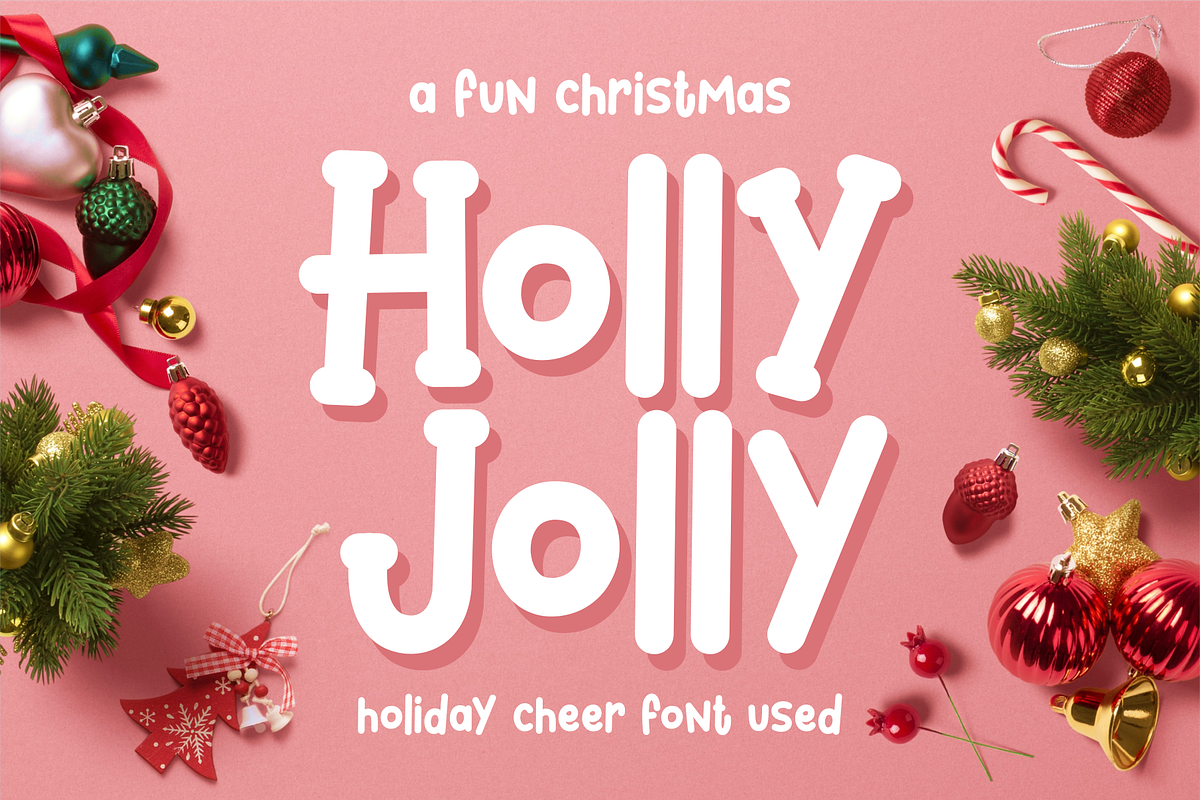 Holiday Cheer Font, a Sans Serif Font by Mabhal Studio (Photo 4 of 10)
