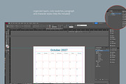 2027 Square Calendar InDesign Layout, a Stationery Template by R-studio (Thumbnail 6 of 8)