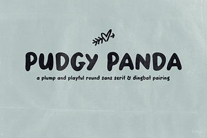 Pudgy Panda A Sans & Dingbat Duo