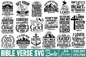 Bible Verse SVG Bundle, an Object Graphic by DollarSmart