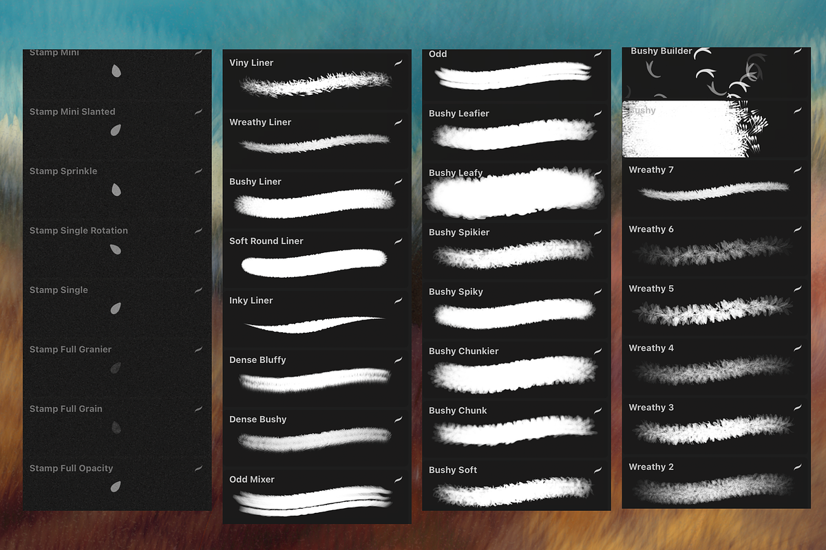 55 Foliage Procreate Brushset, a Brush Add-On by Ivanna Barriga (Photo 5 of 7)