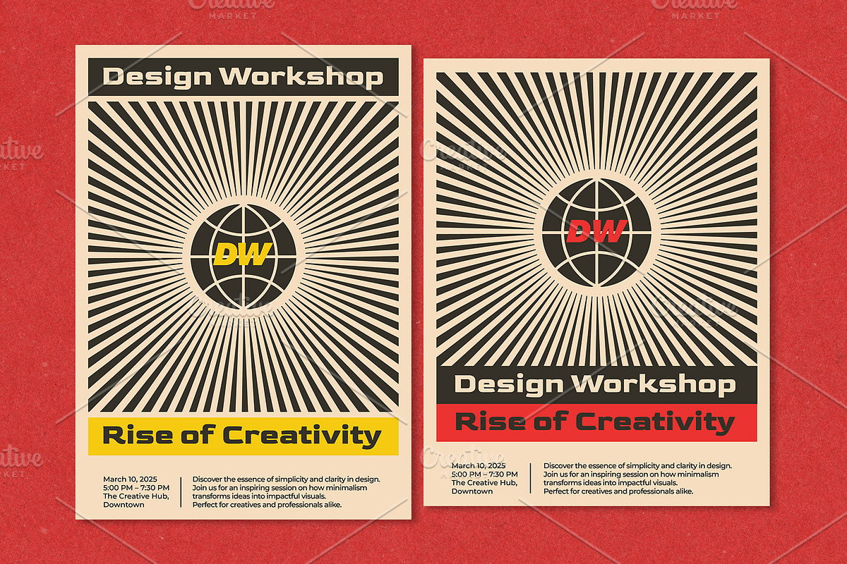 Swiss Style Poster Bundle, a Flyer Template by Black Cat Studio (Photo 8 of 8)