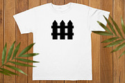 Fence Silhouette SVG #2, an Object Illustration by newminddesign (Thumbnail 8 of 10)