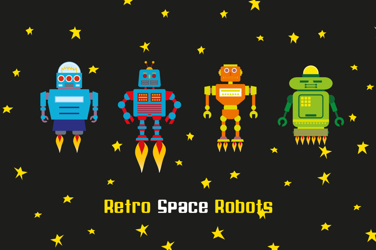 Space Aliens and Robots, an Illustration by lingard design (Photo 5 of 7)