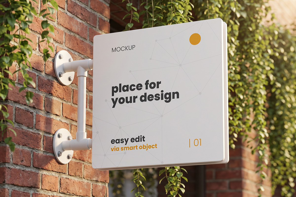 Signs Outside Storefront Mockups, an Advertising Mockup by Luuqas Design (Photo 3 of 9)