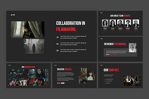 Film Production Presentation PPTX, a Presentation Template by Antstheme