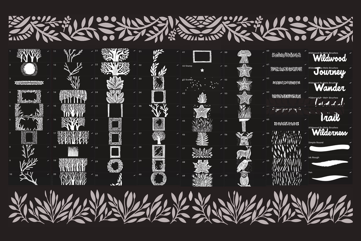 Wildwood Procreate Brush Collection, a Brush Add-On by Mels Brushes (Photo 8 of 8)
