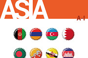 204 Flags of the World Bottlecap Ed., an Icon by asantosg (Thumbnail 9 of 17)