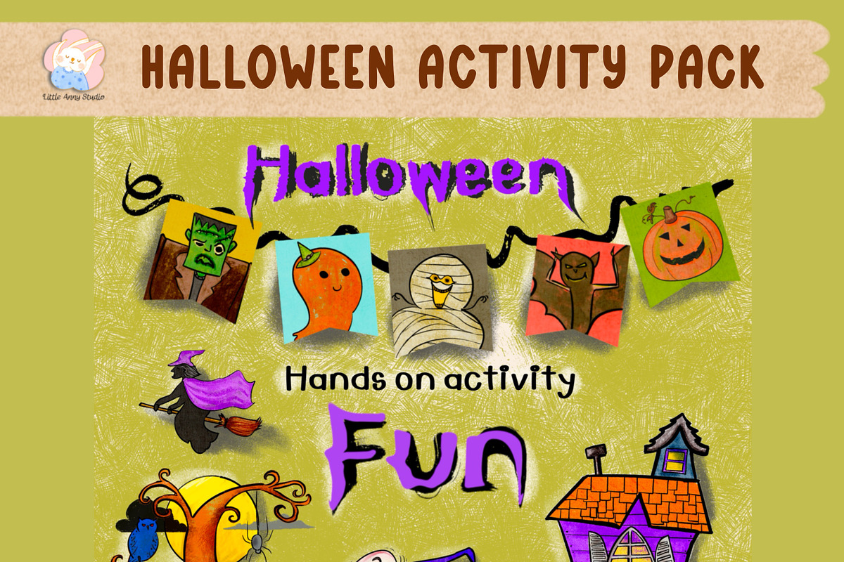 Halloween Activity Pack 80+ elements, an Illustration by Annyillustration (Photo 9 of 9)
