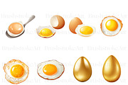 Egg Illustration Clipart, Omelet Egg, a Food Illustration by BrushstrokeArtGB (Thumbnail 6 of 9)