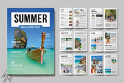 Summer Magazine Template Design, a Magazine Template by MightyDesign (Thumbnail 1 of 6)