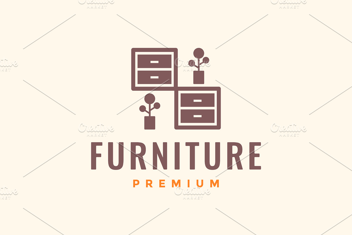drawer furniture interior logo, a Branding & Logo Template by devastd