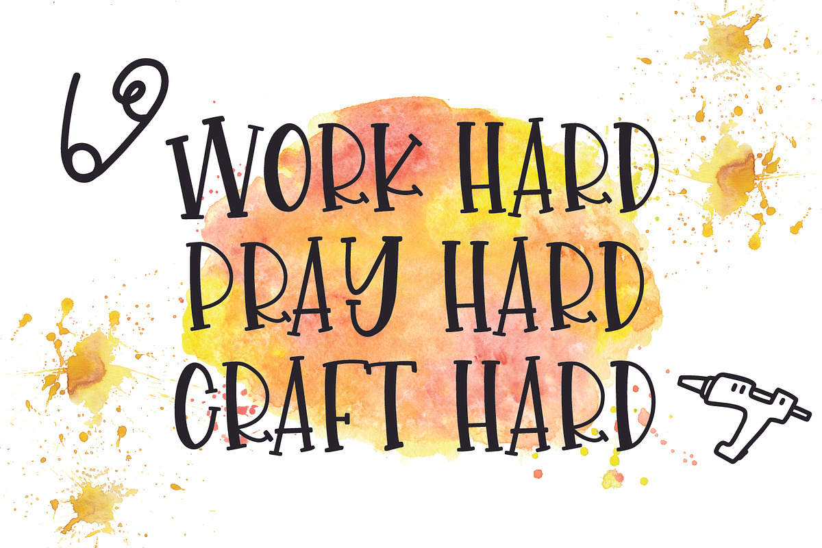 Glue Gun - A Font & Dingbat Duo preview 5