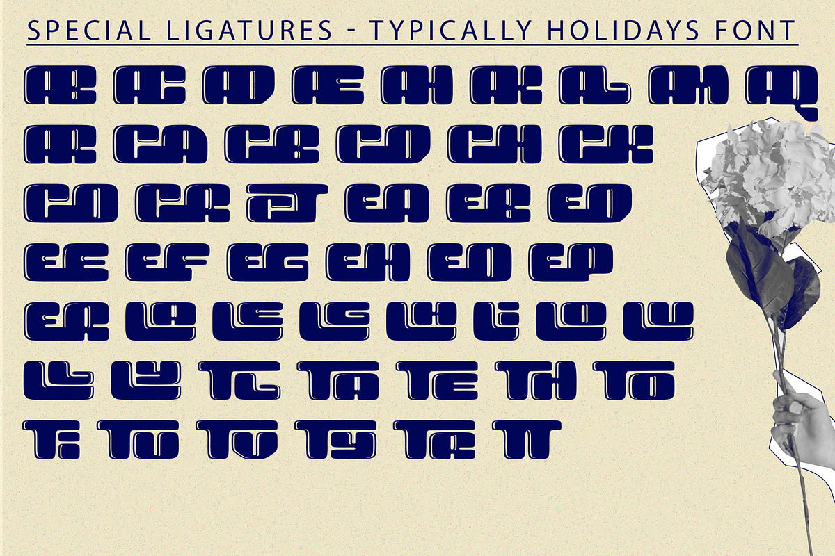 Typically Holidays - Playful Font, a Sans Serif Font by 177Studio (Photo 7 of 8)