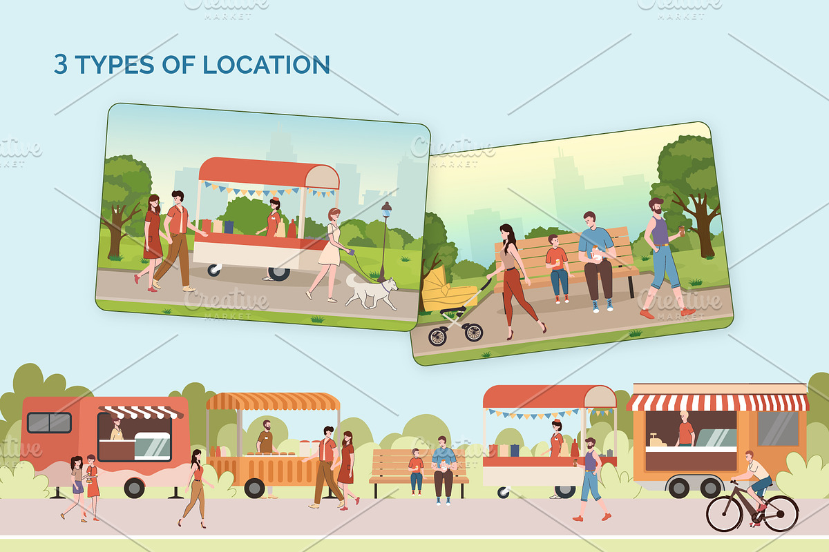 Street Food Festival Illustration, an Object Graphic by 35lab (Photo 7 of 9)