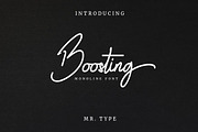 Boosting, a Script Font by rizal_yustriadi (Thumbnail 1 of 8)