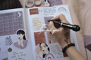 Modern bullet journal, a Stationery Template by Scarlet Heath Art (Thumbnail 9 of 9)