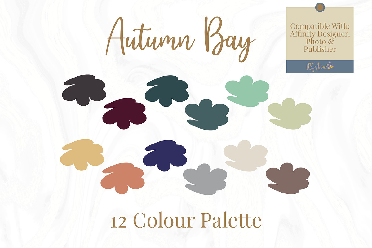 Affinity Designer 12 Colour Palette, a Palette Add-On by May Annella (Photo 1 of 2)